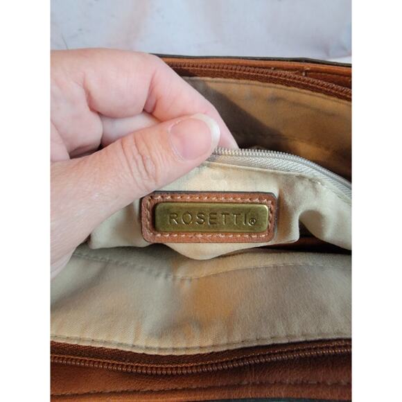 Rosetti Handbag Light Brown Western theme with embossed/stamped Faux Leather - Picture 10 of 16
